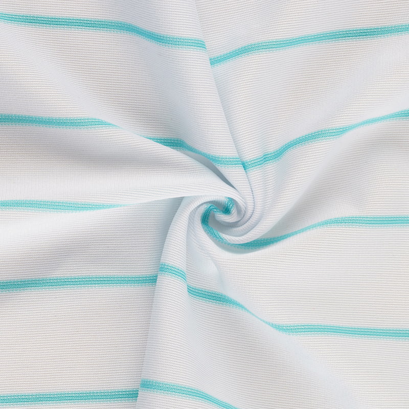 Blue Striata Warp Knit Fabric