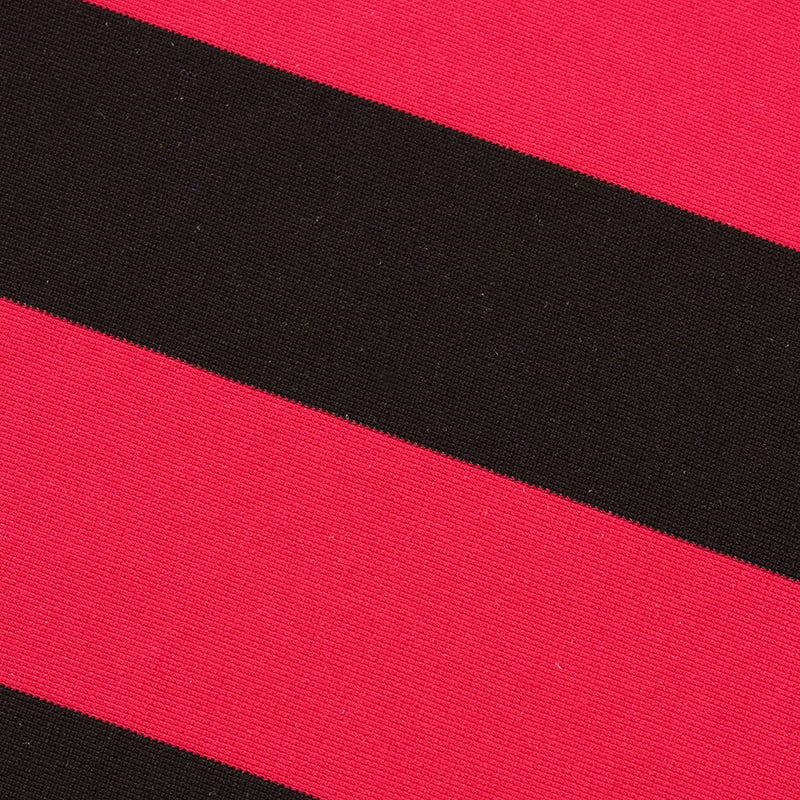 Rubrum et Nigrum Striata Warp Knit Fabric